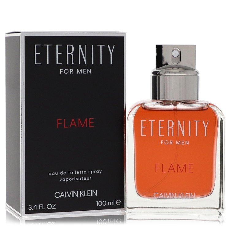 Eternity Flame EDT 3.4 OZ Men perfume bottle
