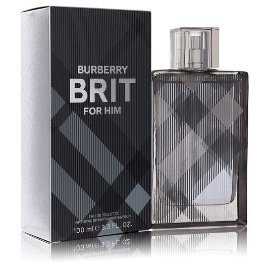 Burberry Brit EDT 3.4 OZ Men perfume bottle