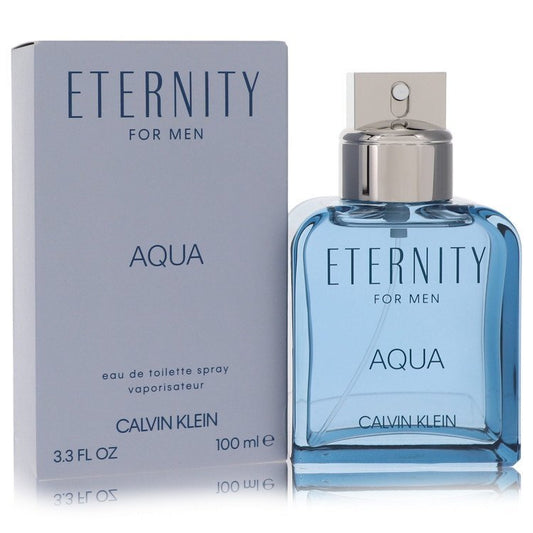 Eternity Aqua EDT 3.4 OZ Men perfume bottle