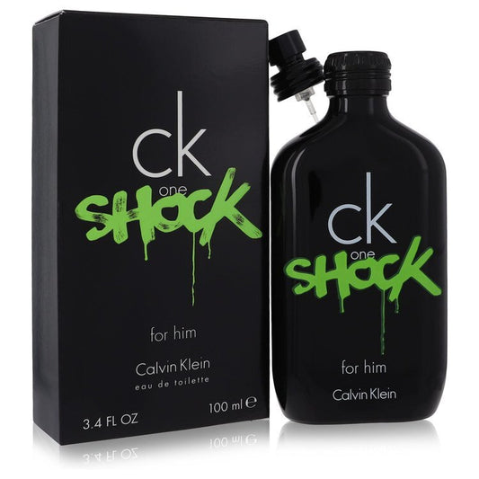 Ck One Shock EDT 3.4 OZ Men perfume bottle