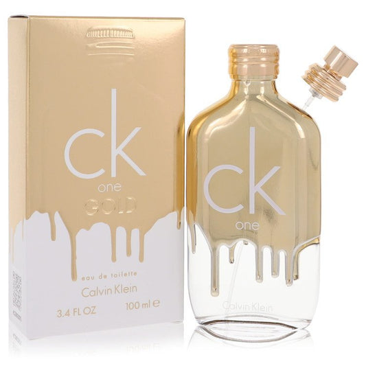 Ck One Gold EDT 3.4 OZ Unisex perfume bottle